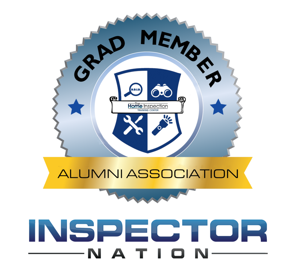 certified alumni of the home inspection training center badge