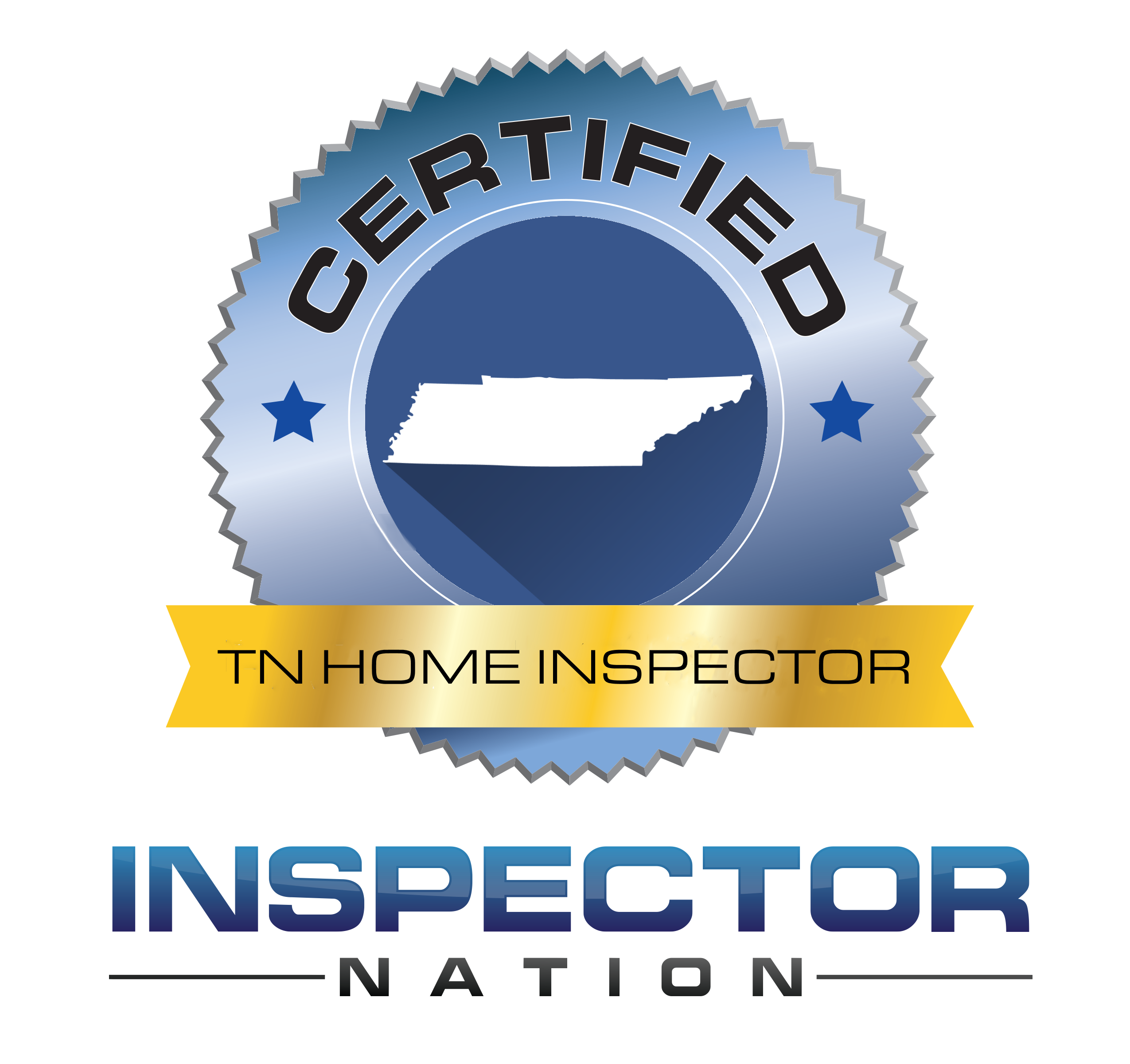  inspector nation certified home inspector badge tennessee tn