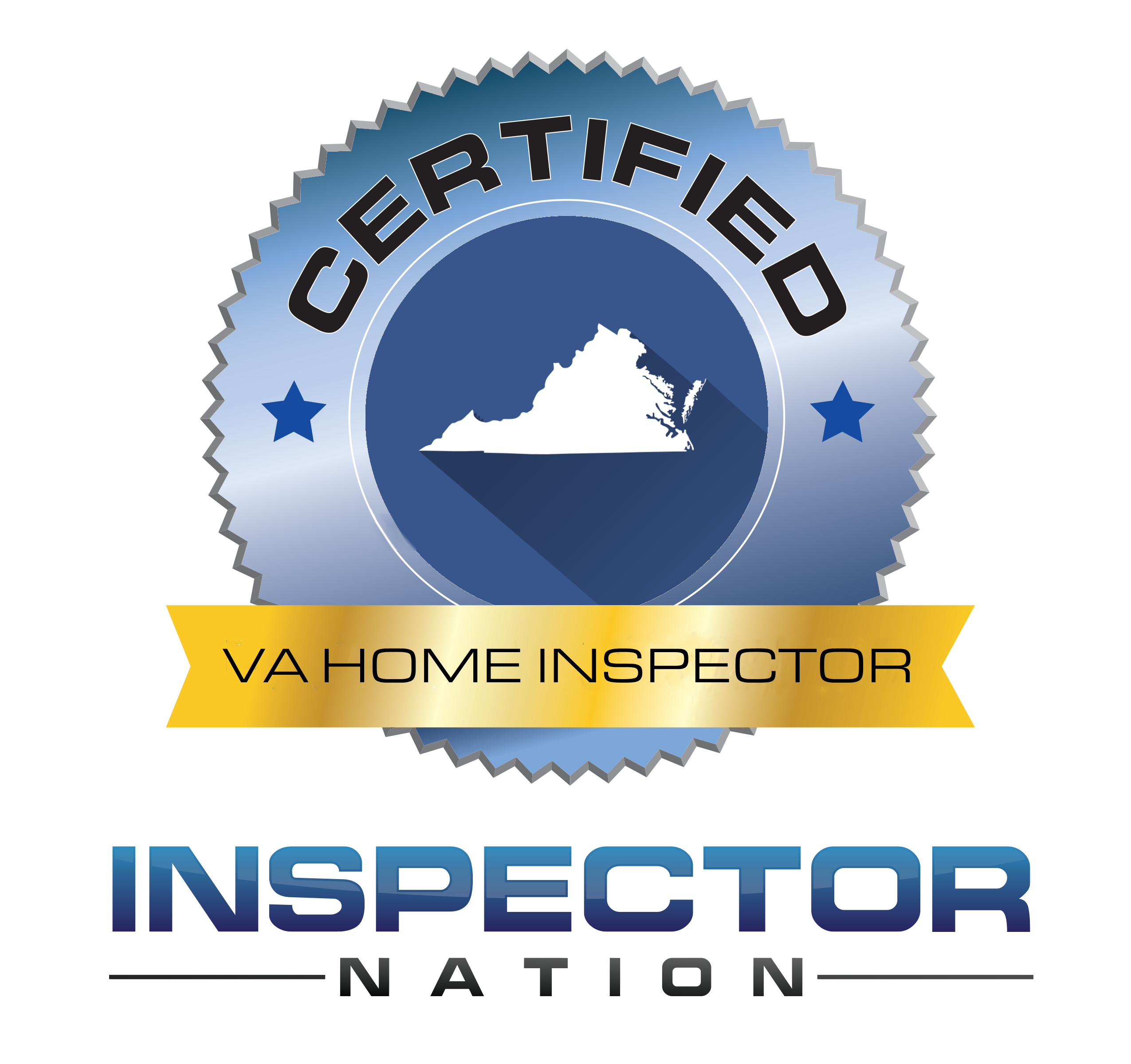  inspector nation certified home inspector badge virginia va